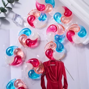 4-in-1 Disposable Antibacterial Eco-Friendly Laundry Pods Floral Fragrance Softening