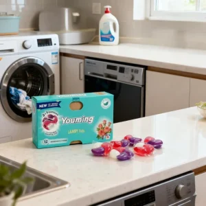 4-in-1 Eco-Friendly Natural Gel Laundry Detergent Pods Long-Lasting Fragrance Deep Clean Apparel Floral Fruity 50%-80%