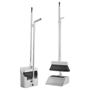 4 in 1 Foldable Rotatable Durable Upright Standing Broom Dustpan Set Dog Cat Pets Home Use Sweep Set