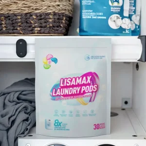 4-in-1 Gel Laundry Detergent Pods for Clothes and Bathroom Cleaning