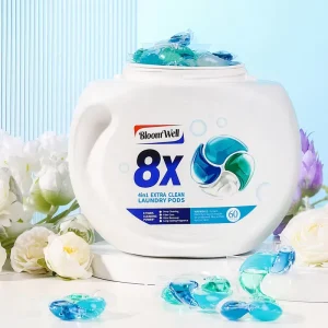 4-in-1 High-Efficiency Eco-Friendly Disposable Laundry Detergent Pods Apparel Washing Machine Capsules