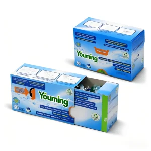 4-in-1 Laundry Detergent Pods Sustainable Packaging High-Efficiency Antibacterial Fabric Softener Odor and Mite Removal