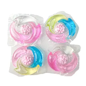 4-in-1 Laundry Detergent Pods with Scent Booster Bead, Odor and Blood Stain Removal, and Antibacterial Action