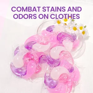 4-in-1 Laundry Pods Eco-Friendly Anti-Bacterial Deep Clean Softening Color Protector Long-Lasting Fragrance Water-Soluble