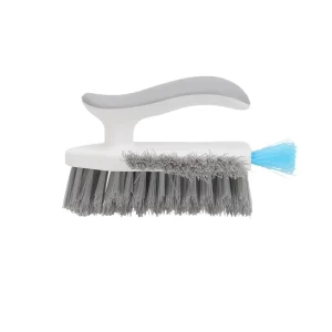 4-in-1 Stiff-Bristle Laundry and Crevice Cleaning Brush for Floors and Corners