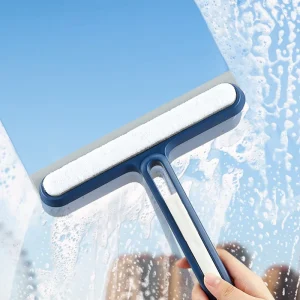 4-in-1 Window Cleaner Kit with Scraper, Brush, Spray Brush and Squeegee