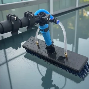 4.6m Durable Aluminum Telescopic Rod Eco Friendly Solar Panel Cleaning Kit Household Brushes Cleaning Tool