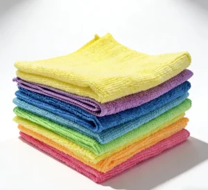 40*40cm Square Kitchen Glass Cleaning Microfiber Dish Cloth 250GSM Reusable Eco-Friendly Quick Dry Cloth