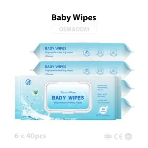 40 PSC Elderly Care Body Cleansing Wipes Hospital Grade Large Size Alcohol Free Unscented Bulk Pack for Nursing Home Use