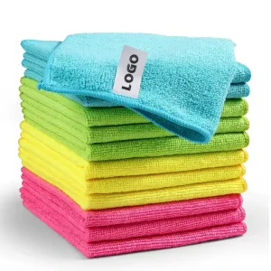40 x 40 cm Colorful 100% Microfiber Car Detailing Cleaning Towels