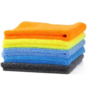 400 GSM Microfiber High Low Pile Car Detailing Towel 40 x 40 cm Car Care Drying Towel