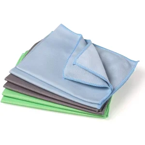40X40cm 300GSM Streak free Lint free Durable Reusable Microfiber Glass Cleaning Wiping Cloth