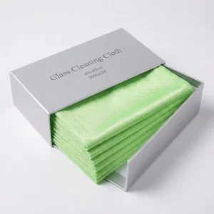 40X40cm 300GSM Streak free Lint free Microfiber Glass Cleaning Wiping Cloth Towel Custom Package With Logo Available