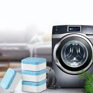 40pcs Eco-Friendly Disposable Blue Fresh Fragrance Sanitizing Washing Machine Cleaner Dissolvable Tablets