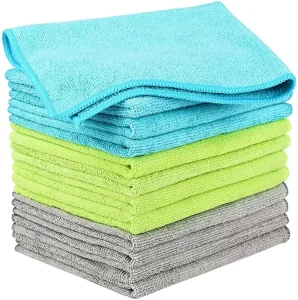 40×40 400gsm Colorful Car Detailing 100% Microfiber Micro Fiber Car Cleaning Cloth Microfiber Towels