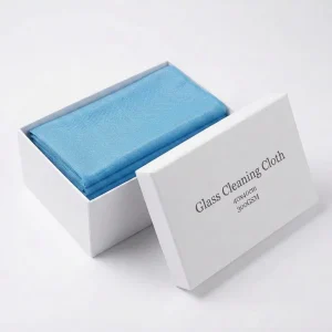 40x40cm 300GSM Blue Reusable Lint-Free Streak-Free Microfiber Glass Cleaning Cloth