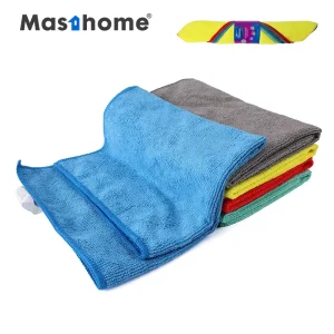40x40cm 5-Color Dish Cloth Car Drying and Washing Microfiber Cleaning Cloth