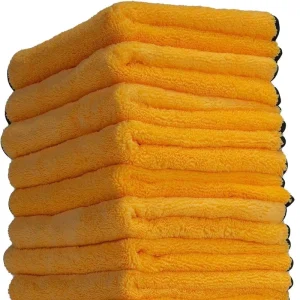 40x40cm High-Low Pile Car Towel Microfiber Ultrafine Fiber Cleaning Cloth 400gsm Thickened Absorbent