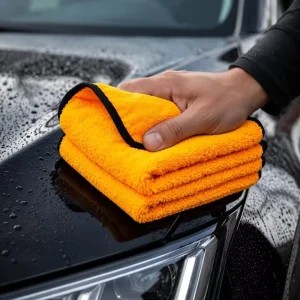 40x40cm Microfiber Car Detailing Towel High Low Pile Scratch Free Long and Short Side Cleaning Cloth for Auto Wash