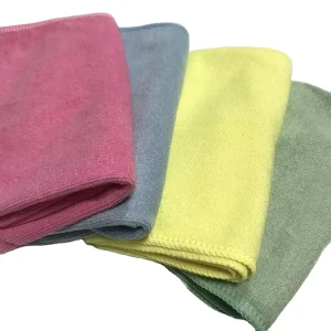 40x40cm Microfibre Cloth Home Clean Weft Microfiber Cleaning Cloth Soft Microfiber Towel Absorbent Well Microfiber Cloth