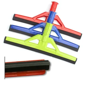 45CM Floor Squeegee with Long Handle Foam Wiper for Water and Hair Removal Wide Floor Sweeper