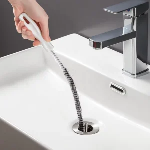 45cm Eco-Friendly Pipe Dredging Brush Bathroom Hair Sewer Sink Cleaning Brush Drain Cleaner Clog Plug Hole Remover Tool