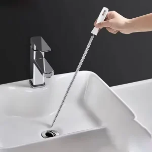 45cm Flexible Cleaning Brush Sink Drain Pipe Dredging Brush Bathroom Sewer Hair Remover Pipe Unclogging Tools