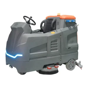 48V 2850W Self-Propelled Ride-On Floor Scrubber FS-1300 280L Tank 10000 m²/h Industrial Floor Cleaner for Factory Mall