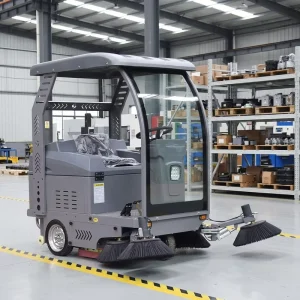 48V Battery-Powered Ride-On Floor Scrubber and Sweeper for Roads and Streets