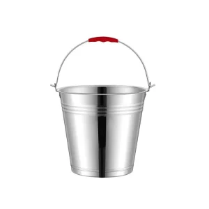 4L 24L Non magnetic 201 Stainless Steel Handheld Water Bucket Kitchen Water Container Stainless Steel Water Bucket with Handle