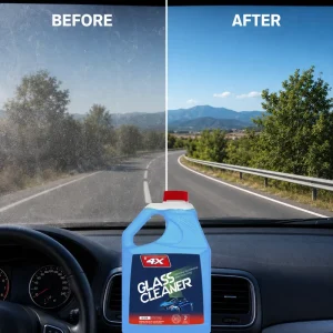 4X Natural Glass Cleaner Spray Streak Free Window Mirror Dust Stain Remover Scratch Safe Automotive Household Care