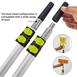4m High Ceiling Window Cleaning Squeegee Aluminum Alloy Telescoping Extendable Pole Industrial Paint Roller Extension Easy ODM