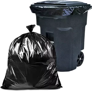 5 13 30 45 95 Gallon Large Black Trash Bags Heavy Duty 3 Mil Plastic Garbage Bags Contractor Industrial Lawn and Leaf Bags