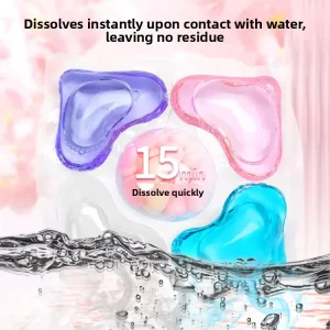 5-Chamber 8g Laundry Detergent Pods with Antibacterial and Softening Formula