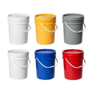 5 Gallon 20 Liter Plastic PP Bucket Durable Thickened Food Grade Material Plastic Bucket with Lid and Handle for Liquid