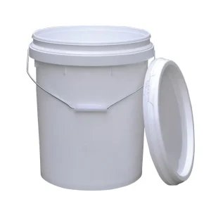 5 Gallon 20 Litre Round Bucket Plastic Pails with Lids and Handle