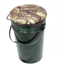 5 Gallon Portable Waterproof PP Plastic European Style Bucket with Swivel Seat and Lid Eco Friendly Durable for Garden