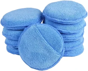 5-Inch Wear-Resistant DA Polishing Foam Pads with Cushioned Microfiber Buffing Sponge