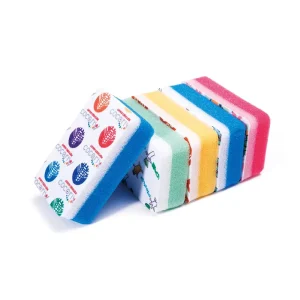 5 Pack Cartoon Black Kitchen Scouring Pads Dishwashing Sponges
