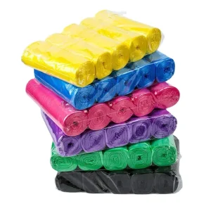 5 Rolls 1 Pack 100Pcs Household Disposable Trash Pouch Kitchen Storage Garbage Bags Cleaning Waste Bag Plastic Bag