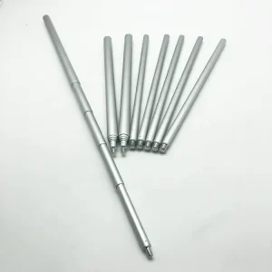 5 Sections Silver Adjustable Small Aluminum Telescopic Pole