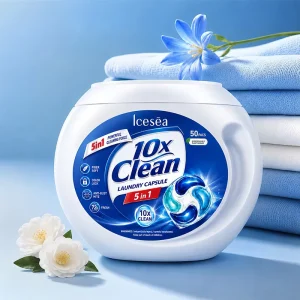 5-in-1 Concentrated Antibacterial Laundry Detergent Pods for Machine Washing OEM ODM