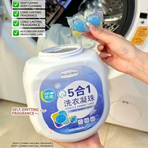 5-in-1 Concentrated Laundry Beads Hand Protection Long-Lasting Fragrance