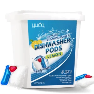 5 in 1 Dishwashing Detergent Pods 30PCS Eco friendly Dishwasher Tablets Automatic for Household Dishwashers Powder