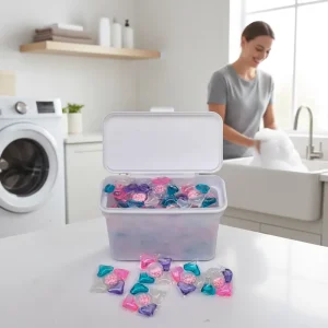 5 in 1 Disposable Bulk Laundry Pods 8g Floral Scent for Hand and Machine Washing