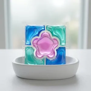 5 in 1 Eco Friendly Disposable Laundry Detergent Pods Gel Floral Scent Convenient Apparel Care Easy Storage
