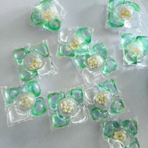 5 in 1 Eco Friendly Disposable Laundry Pods Cleaning Detergent Soap Liquid Beads for Baby Clothes OEM Washing Products