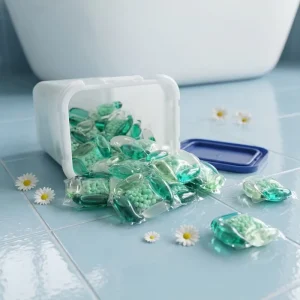 5-in-1 Eco-Friendly Floral Scent Laundry Detergent Pods Gel for Apparel Washing
