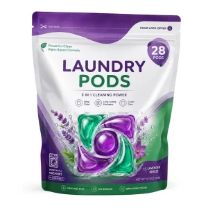 5 in 1 Eco Friendly Laundry Detergent Pods Fast Dissolving Low Foam Easy Rinse Multi Function Deep Clean Laundry Pods