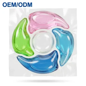 5 in 1 Eco friendly Laundry Pods Cyclone Clean Detergent Capsules Floral Fragrance Softening Automatic